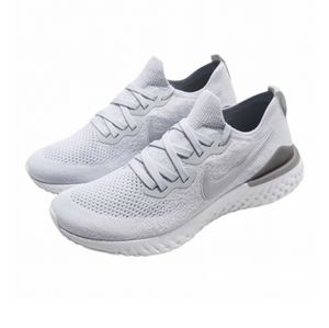 Men's Nike Epic React Flyknit 2 Running Shoes-Size 8.5_ Light Grey